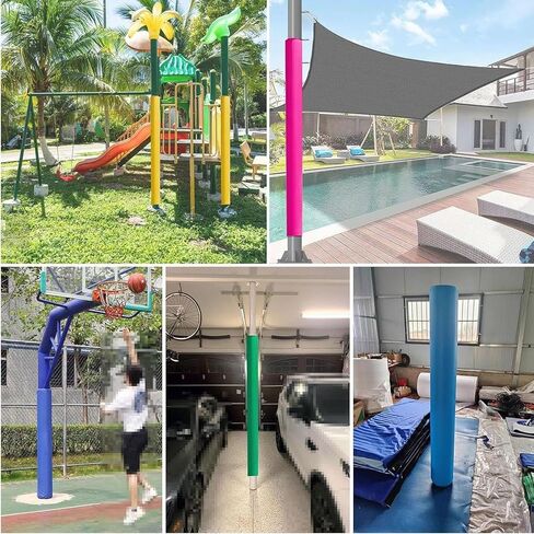 Self-Adhesive Round Column Wrap Padding - Basement Pole & Playground Post Safety Pad for Enhanced Protection, Stability, and Comfort in Courts and Outdoor Areas in Kuwait