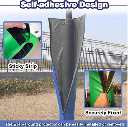 Self-Adhesive Round Column Wrap Padding - Basement Pole & Playground Post Safety Pad for Enhanced Protection, Stability, and Comfort in Courts and Outdoor Areas in Kuwait