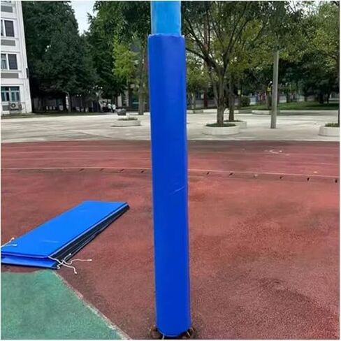 Basketball Hoop Post Padding Thick Foam Goal Protector Cushion Safety Wrap Tall Round and Pole Pad Padding Heavy Duty Fits,Full Wrap Around Foam Post Protector Padding, 6ft Tall Basketball P in Kuwait