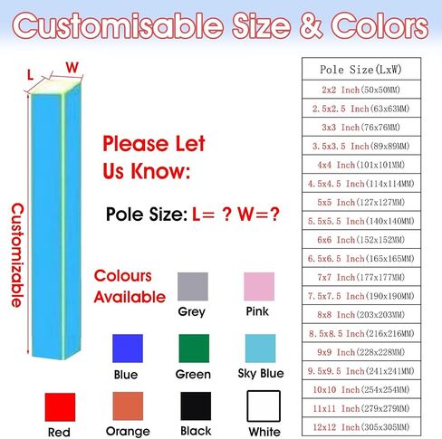 Heavy-Duty Outdoor Sports Pole Padding - All-Weather Safety Wrap for Playground & Gym, Impact-Absorbing Protection for Kids & Athletes in Kuwait