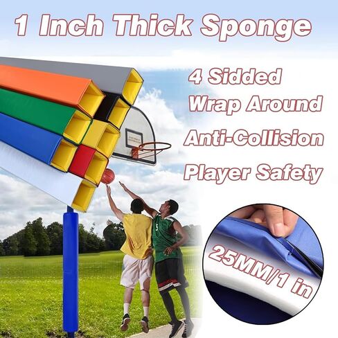 Heavy-Duty Outdoor Sports Pole Padding - All-Weather Safety Wrap for Playground & Gym, Impact-Absorbing Protection for Kids & Athletes in Kuwait