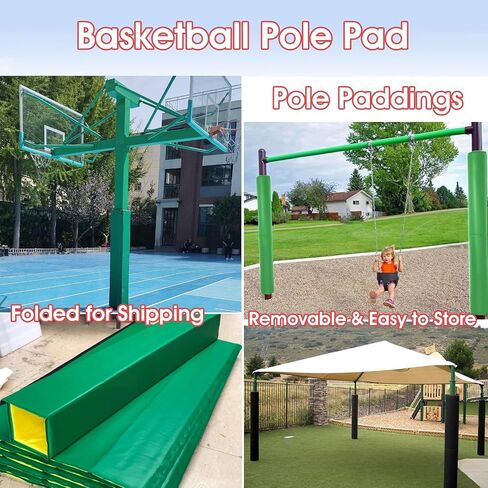 Heavy-Duty Outdoor Sports Pole Padding - All-Weather Safety Wrap for Playground & Gym, Impact-Absorbing Protection for Kids & Athletes in Kuwait