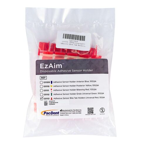 Pac-Dent 131113 EzAim Disposable Adhesive Sensors Bite Tab Red 50/Pk in Kuwait
