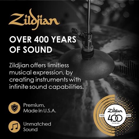 Zildjian A0620 20" FX China Trash Cymbal | Bundle with Drumsticks, Drumstick Bag, and Austin Bazaar Polishing Cloth in Kuwait
