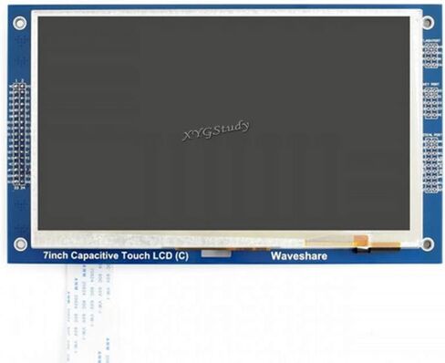 شاشة LCD تعمل باللمس 7 بوصة (C) 7 بوصة 800 * 480 نقطة وحدة عرض TFT متعددة الألوان جرافيك LCM شاشة تعمل باللمس بالسعة الخلفية وحدة تحكم لوحة LED RA8875 @ XYG in Kuwait