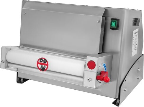 Electric Pizza Dough Roller Sheeter Commercial Automatic Pizza Dough Press Machine Stainless Steel Pastry Press Making Machine Pastry Pizza Bread Press Forming Processor for Home Restaurant (4-19 in) in Kuwait