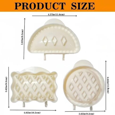 Dough Presser Mini Pie Mold Kitchen Baking Tool for Dumplings Empanadas Pastries RECTANGULAR in Kuwait
