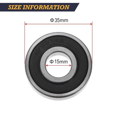 6202RS Bearings 5Pcs Double Rubber Seal Bearings Steel 15x35x11mm Pre-Lubricated Deep Groove Ball 6202-2RS Bearings in Kuwait