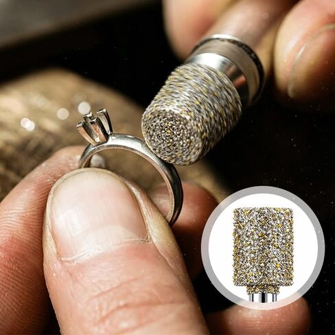 12 Pcs Diamond Burr Set, 50 Grit Stone Carving Bits, 3mm Shank Rotary Tool Accessories, for Stone Glass Ceramic Engraving Grinding Polishing in Kuwait