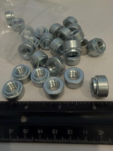 Qty (25) S-M10-2ZI Zinc Plated Clinch Nuts, M10 X 1.5MM Threads in Kuwait