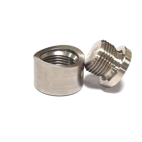 قطع غيار السيارات M18X1.5 الفولاذ المقاوم للصدأ الشق الجوز الترباس العادم الأنابيب لحام المكونات in Kuwait