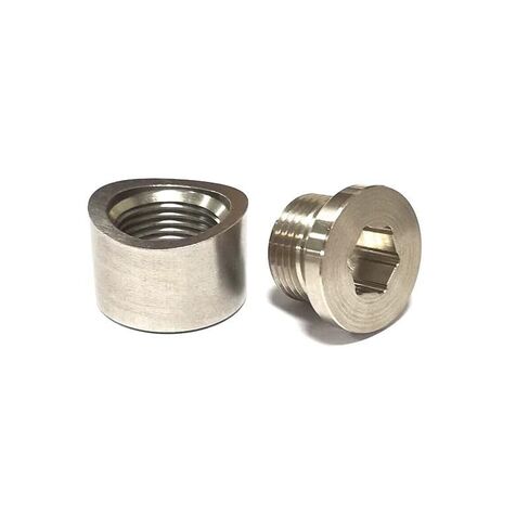 قطع غيار السيارات M18X1.5 الفولاذ المقاوم للصدأ الشق الجوز الترباس العادم الأنابيب لحام المكونات in Kuwait
