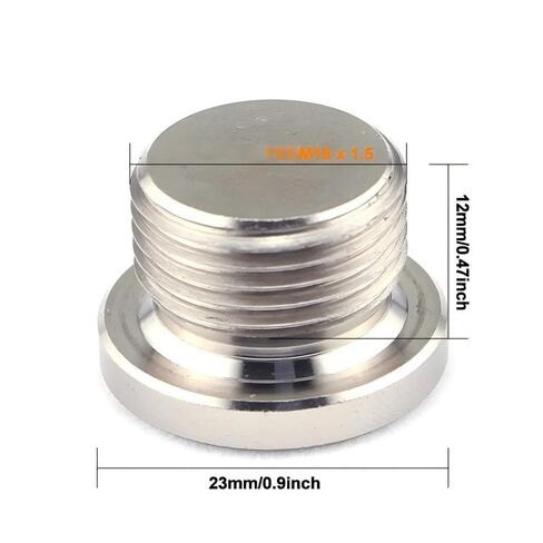 قطع غيار السيارات M18X1.5 الفولاذ المقاوم للصدأ الشق الجوز الترباس العادم الأنابيب لحام المكونات in Kuwait