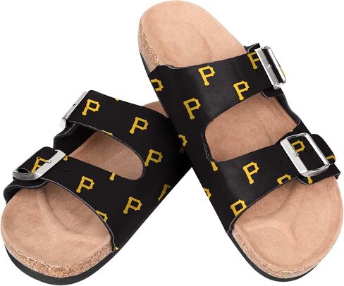 FOCO MLB Mini Print Women's Comfortable Double Buckle Sandals in Kuwait