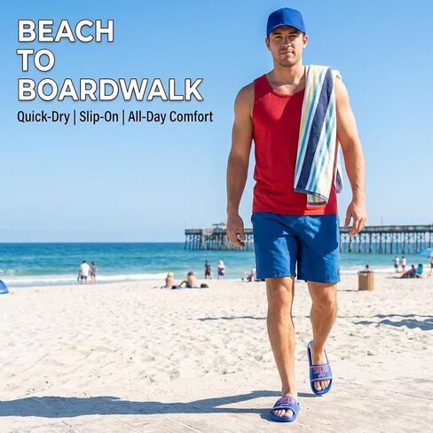 FOCO Buffalo Bills X-Large Slides for Men NFL Molded EVA Foam Sandals | Water Resistant, Officially Licensed in Kuwait