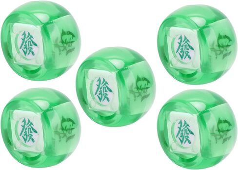 Mahjong Wind Direction Dice, East South West North Sphere Dice for Casino Board Games and Mahjong Players (Transparent Blue) in Kuwait
