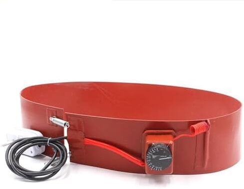 Adjustable Thermostatic Oil Drum Heating Belt - Heavy-Duty Silicone Rubber Heater for Industrial Metal Keg & Honey Pail - Efficient Grease Drum Warmer in Kuwait