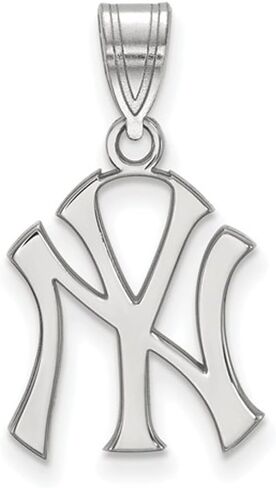 قلادة متوسطة الحجم تحمل شعار LogoArt New York Yankees NY (فضة إسترلينية) in Kuwait