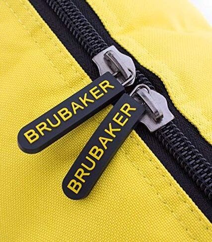 مجموعة BRUBAKER Champion Combo - إصدار محدود - حقيبة أحذية التزلج وحقيبة التزلج لزوج واحد من أدوات التزلج حتى 190 سم، والأعمدة والأحذية الطويلة والخوذة - أصفر بني in Kuwait