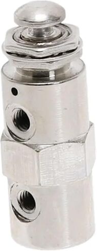 صمام العادم 2 موضع 5 طرق تشغيل/إيقاف M5 مفتاح ضغط على زر TAC-4P صمام ميكانيكي هوائي هوائي مع تركيبات (مع تركيب 6 مم) in Kuwait