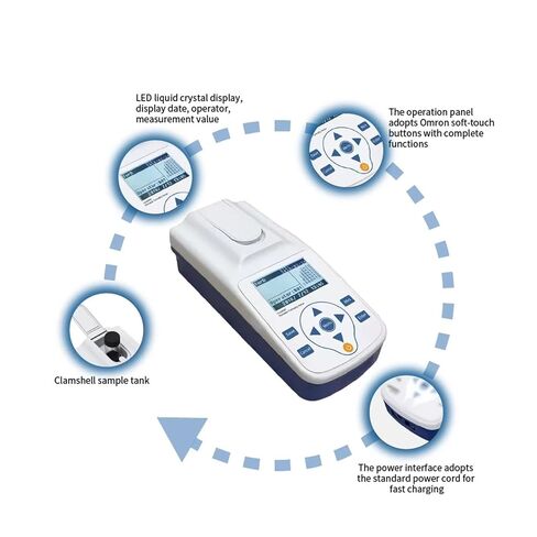 محلل تعكر المياه، TU1000P 0.01NTU 0.1NTU 1NTU مستشعر جودة مياه الحوض مقياس التعكر الرقمي المحمول in Kuwait