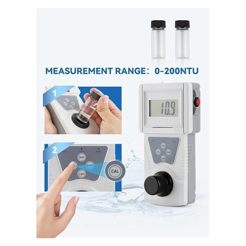 Water Turbidity Analyzer, Digital Turbidity Meter Turbidimeter Portable Water Accordance in Kuwait