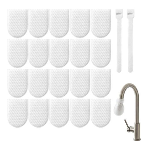 Splash-Proof Faucet Filter Bags, Non-Woven Cotton Tap Filters for Home, Purify Water by Removing Rust, Silt & Sediment (10) in Kuwait