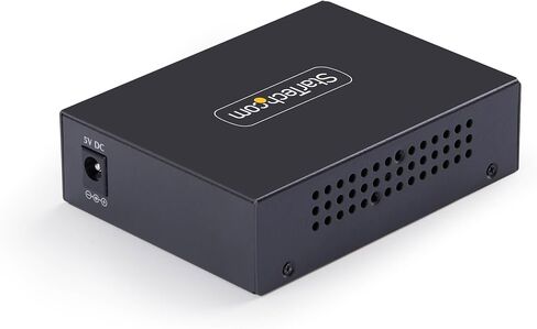 StarTech 10GbE Multi-Gigabit Open SFP+ Fiber Media Converter, Standalone 10 Gigabit Ethernet RJ-45 to 10GBASE-X SFP+, Single-Mode/Multi-Mode, 16K Jumbo Frames - TAA in Kuwait