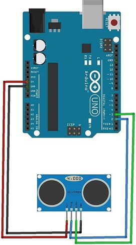 1PCS HC-SR04 Ultrasonic Sensor Distance Module for Arduino, ESP32, ESP8266 in Kuwait