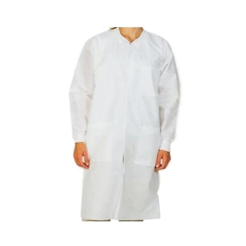 3660WHM-K Lab Coats Safe Knit Cuffs White Medium 3/Pk in Kuwait