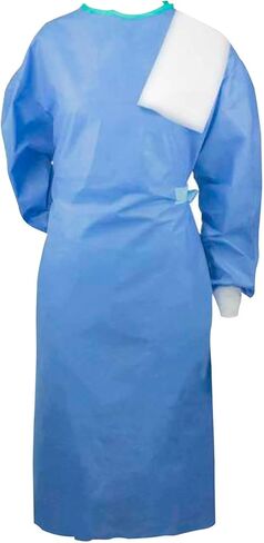 Disposable Procedure Medical Gown, Sterile, with Towel, Poly, X-Large in Kuwait