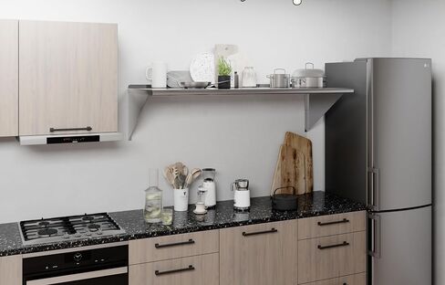 AmGood 24" X 60" Stainless Steel Wall Shelf | Metal Shelving | Garage, Laundry, Storage, Utility Room | Restaurant, Commercial Kitchen | NSF in Kuwait
