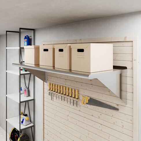 AmGood 24" X 60" Stainless Steel Wall Shelf | Metal Shelving | Garage, Laundry, Storage, Utility Room | Restaurant, Commercial Kitchen | NSF in Kuwait