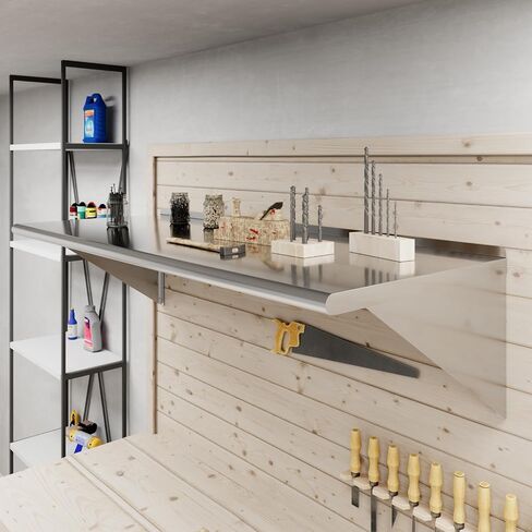 AmGood 24" X 60" Stainless Steel Wall Shelf | Metal Shelving | Garage, Laundry, Storage, Utility Room | Restaurant, Commercial Kitchen | NSF in Kuwait