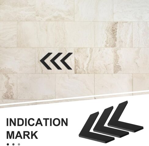 3pcs Acrylic Restroom Sign with Arrow, Self-adhesive Waterproof Bathroom Door Signs, Strong Adhesive Backing and Easy Installation, for Commercial Spaces and Mall Bathroom Decor in Kuwait