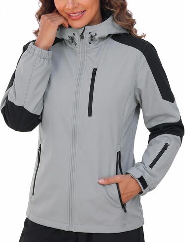 Women's Waterproof Softshell Jacket Lightweight Breathable for Hiking Skiing Running Windbreaker Outdoor Gear in Kuwait