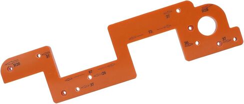 ARC Grooving Auxiliary Tool, Metal Cabinet Slotting Template with Anti Slip Design for Woodworking and Furniture Projects (8mm) in Kuwait