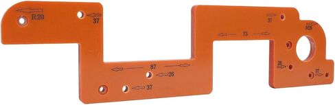 ARC Grooving Auxiliary Tool, Metal Cabinet Slotting Template with Anti Slip Design for Woodworking and Furniture Projects (8mm) in Kuwait