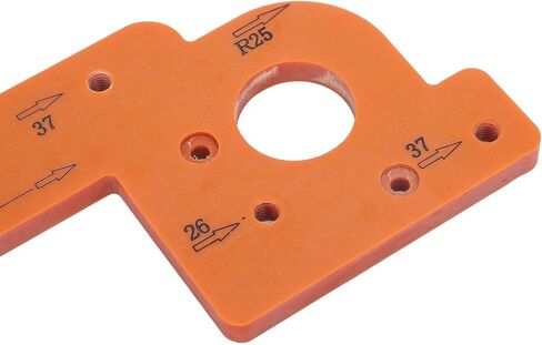 ARC Grooving Auxiliary Tool, Metal Cabinet Slotting Template with Anti Slip Design for Woodworking and Furniture Projects (8mm) in Kuwait