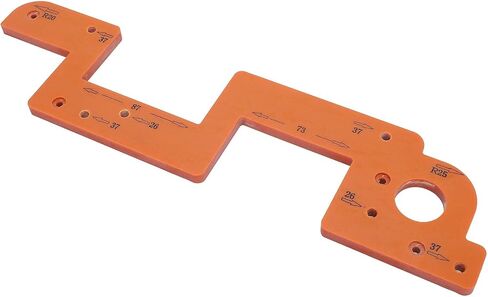 ARC Grooving Auxiliary Tool, Metal Cabinet Slotting Template with Anti Slip Design for Woodworking and Furniture Projects (8mm) in Kuwait