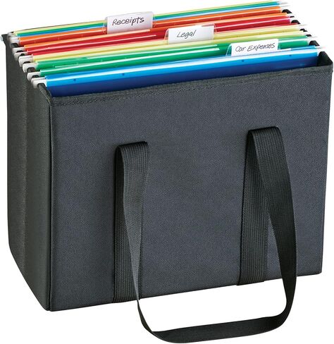 Collections Etc Portable & Foldable Documents & Files Tote Bag with Handles in Kuwait