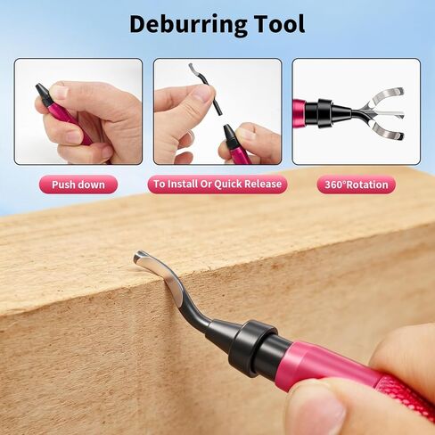 13 PCS Pipe Deburring Tool Set, Removal Tools Set for Fittings, Deburring Tool with 5 High Speed Steel Blades,Inner Outer Reamer Pipe Tubing Chamfer Tool for PVC PEX Copper Aluminum Pipes in Saudi Arabia