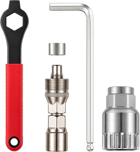 Upgraded Bicycle Crank Puller Set, Bike Crank Removal Tool, Professional Bike Repair Kit for Square Taper and Splined Cranks in Kuwait
