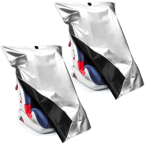2pcs مقعد الطفل مقعد السيارة غلاف الظل أشعة الشمس ، ومقاعد السيارة الرضع واقي الحرارة ، وملحقات السفر للأطفال للحفاظ على مقاعد طفل في درجة حرارة باردة ، وغطاء Carseat Cover Coating من الحرارة/الشمس للرضع in Kuwait