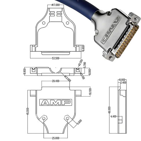 3.28ft/1m DB25 ذكر إلى 8 قنوات RCA كابل ثعبان، كابل تمديد محول صوت ستيريو احترافي منخفض الضوضاء، دبوس مطلي بالذهب in Kuwait