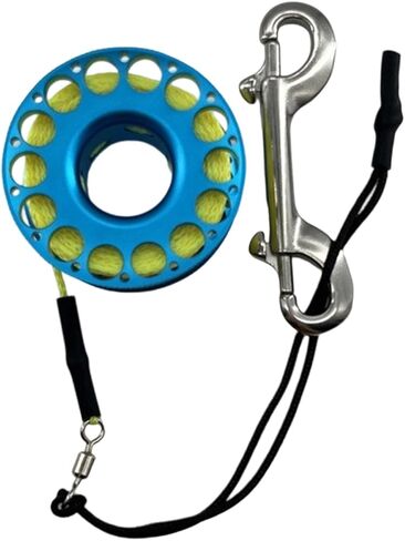 Scubas Diving Spool Finger Reel Aluminum Alloy Spools Fingers Reel with Double Ended Hook Cave Diving Equipment Enduring Cave Equipment in Kuwait