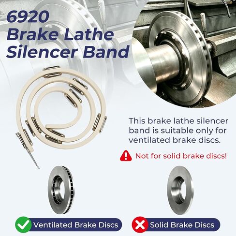 6920 Adjustable Brake Lathe Silencer Band for Ventilated Rotor, Fit for AMM CO 6920 SB6920, FMC/John Bean 90984/92022, Kwikway 108-1062-00 Van Norman 11485, Hunter 175-188-2, RELS 11488 Silencer Band in Saudi Arabia
