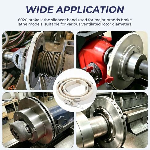 6920 Adjustable Brake Lathe Silencer Band for Ventilated Rotor, Fit for AMM CO 6920 SB6920, FMC/John Bean 90984/92022, Kwikway 108-1062-00 Van Norman 11485, Hunter 175-188-2, RELS 11488 Silencer Band in Saudi Arabia
