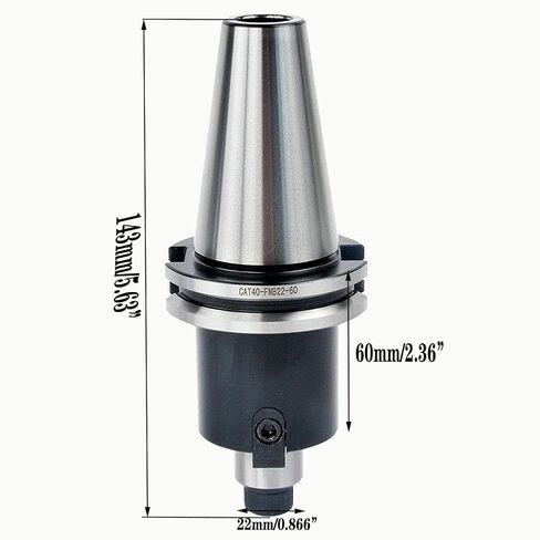 CAT40-FMB22-60 ساق مطحنة نهاية الوجه و400R-50-22-4T 50 مم (2 بوصة) قاطع مطحنة وجه قابل للفهرسة بأربعة فلوت، تتضمن 10 قطع APMT1604 كربيد ومفتاح T15 للطحن باستخدام الحاسب الآلي in Kuwait