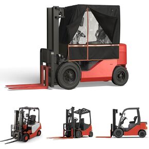 2026 Upgraded Forklift Cover, EVA Transparent Material, UV Protection, 600D Oxford Cloth for Outdoor Indoor Forklift，57" Top 45" L x 40" W x 52" H, Fit Forklift up to 6000 lb in Kuwait